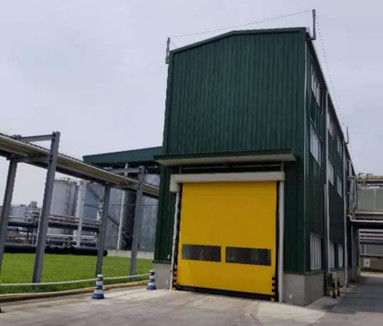 خرید CE درب سریع صنعتی با قدرت بالا فیبر پلی استر PVC ضخامت پرده 0.8mm online manufacture