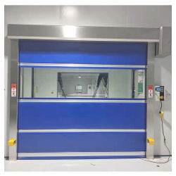 خرید درهای رولر سریع عمل PVC درجه خود خاموش کردن با چوب ضد بادی online manufacture