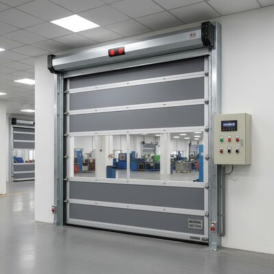 خرید 220V 380V AC درب سریع صنعتی یا درب کشویی با سیستم کنترل یا سنسور فعال برای صنعتی online manufacture