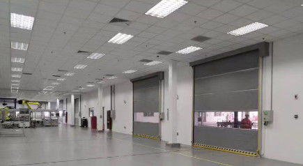 درب های رول اپ از پارچه پی وی سی اتوماتیک سریع عمل درب های رول صنعتی
