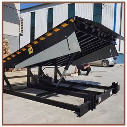 6t 8t 10t Dock Leveler ثابت رمپ هائیدرولیک کانتینر