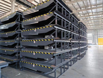 6t 8t 10t Dock Leveler ثابت رمپ هائیدرولیک کانتینر