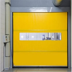 کارگاه تمیز کارخانه های صنعتی ضد آتش PVC درب سریع پارچه خود خاموش