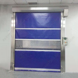 درب سریع پی وی سی با دوام بالا، ایده‌آل برای کارگاه‌های تمیز / کارخانه‌های صنعتی / لجستیک انبار با سرعت بسته شدن 0.6-0.8 متر بر ثانیه