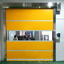 حفاظت از PVC درب سریع سیستم امنیت مادون قرمز عبور امن حفاظت از تصادف مقاومت درز 900N / 800N پیچ و خم